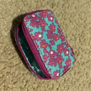 Vera Bradley pill container and carry case